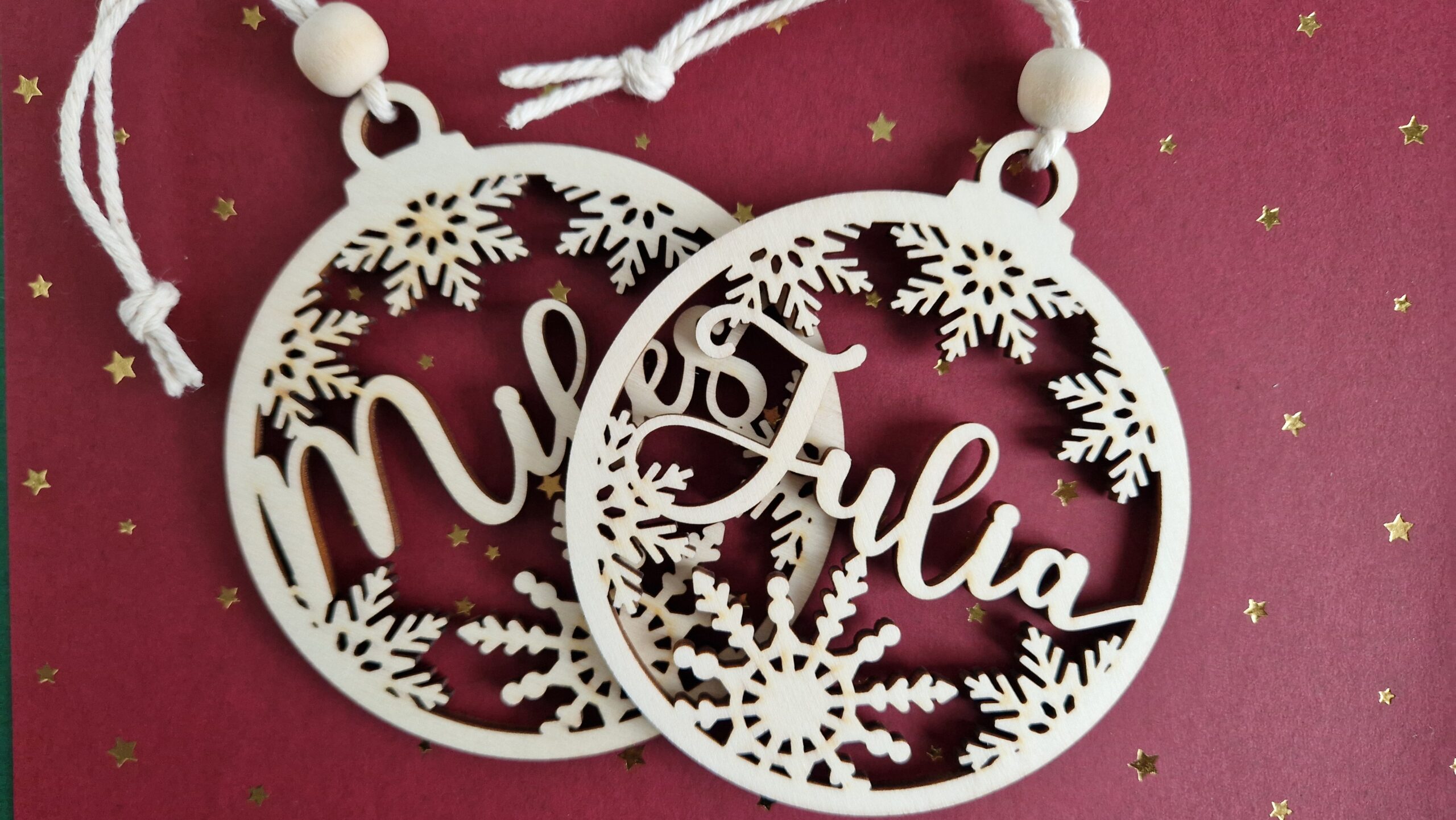 Weihnachtskugel personalisierbarer Name - Variante 2 – Bild 6