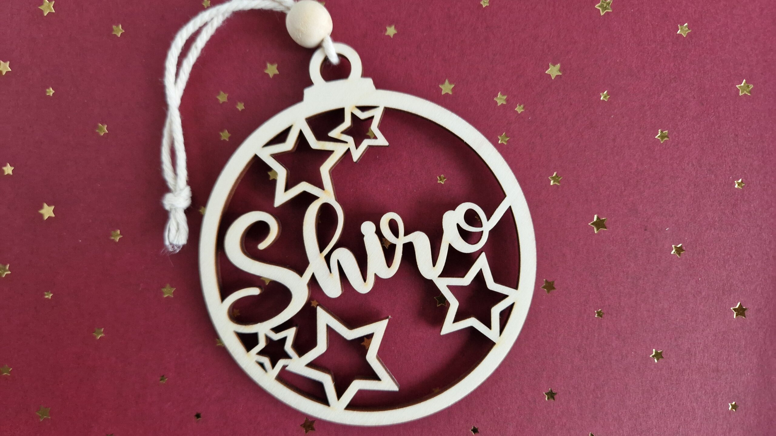 Weihnachtskugel personalisierbarer Name - Variante 3 – Bild 4