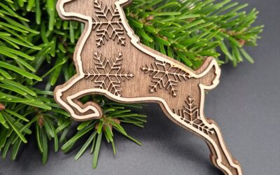 Baumschmuck Rentier mehrlagig