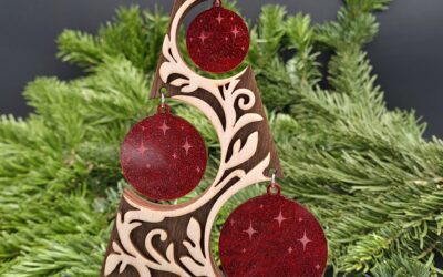 Weihnachtsbaum mit Kugeln Variante 1, klein