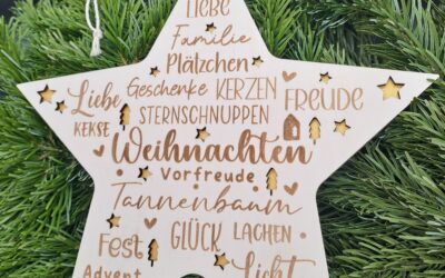 Weihnachtsstern zweilagig