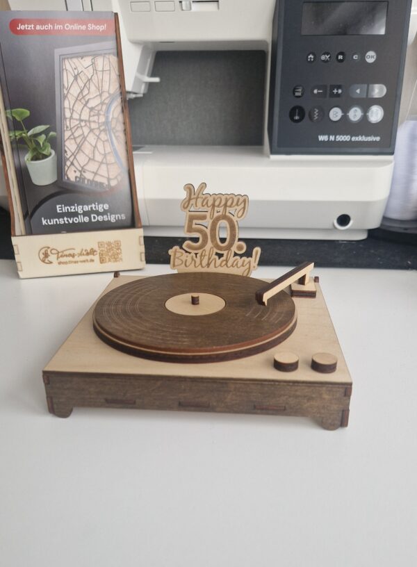 Schallplattenspieler als Geschenkbox – Bild 7