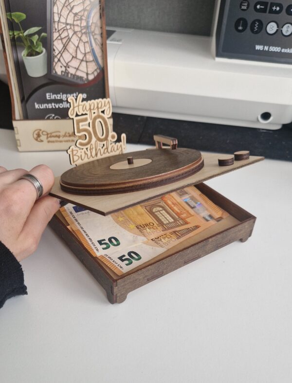 Schallplattenspieler als Geschenkbox – Bild 8