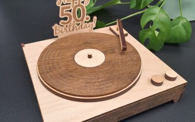 Schallplattenspieler als Geschenkbox