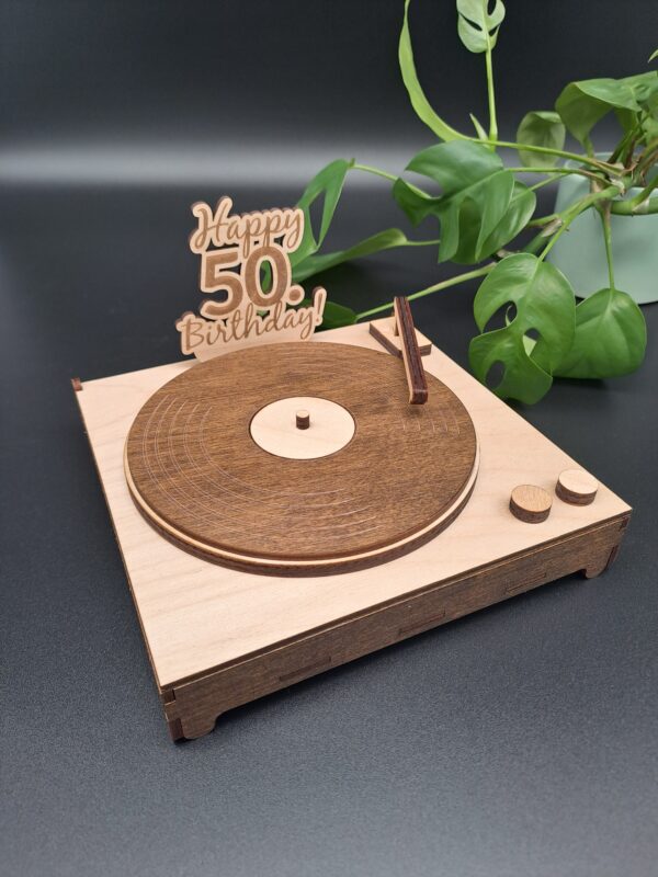 Schallplattenspieler als Geschenkbox