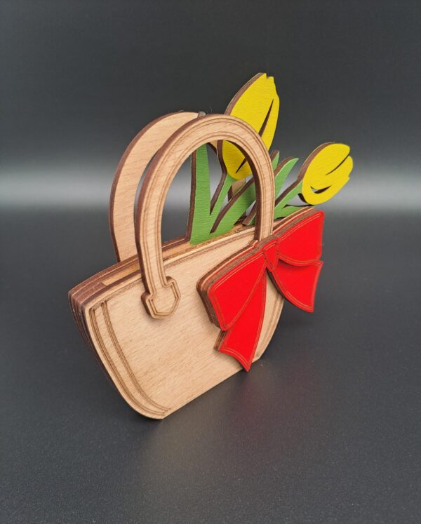 Geldgeschenk - Blumenkorb mit Schleife – Bild 2