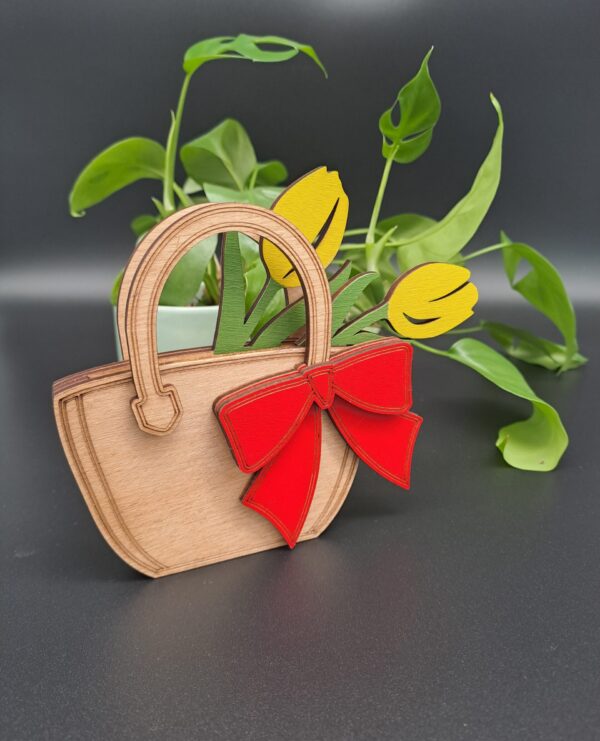 Geldgeschenk - Blumenkorb mit Schleife – Bild 4