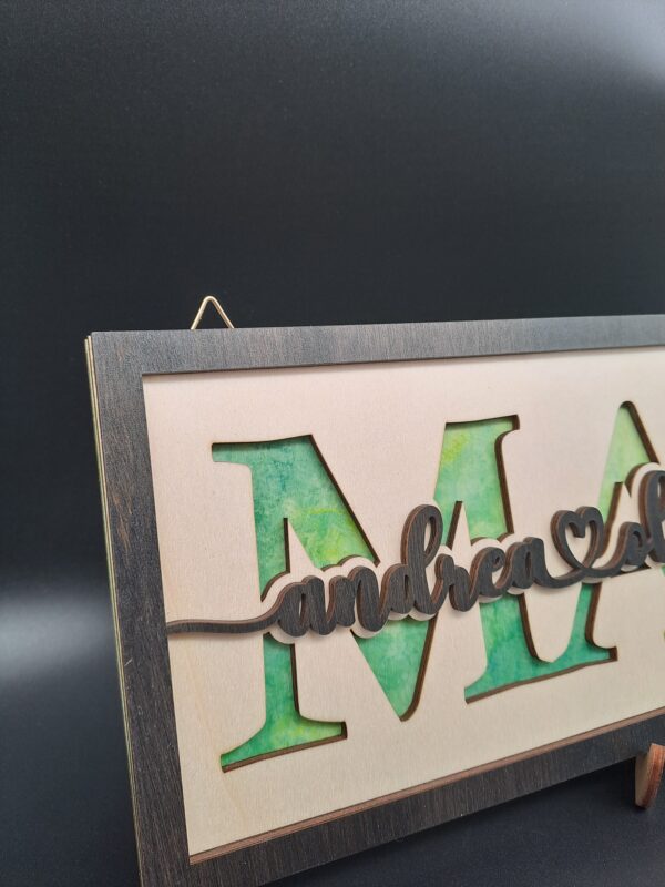 Mama Schild - Namensschild mit Kindernamen - Mom Sign – Bild 6