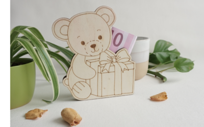 Bärchen Geldgeschenk aus Holz