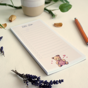 Tada-Liste Bärchen – Niedlicher To-Do Block mit Illustration | Checkliste für Alltag & Büro