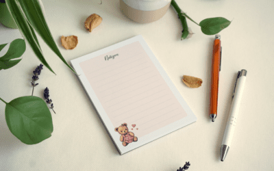 Notizblock Bärchen – liniert 50 Blatt