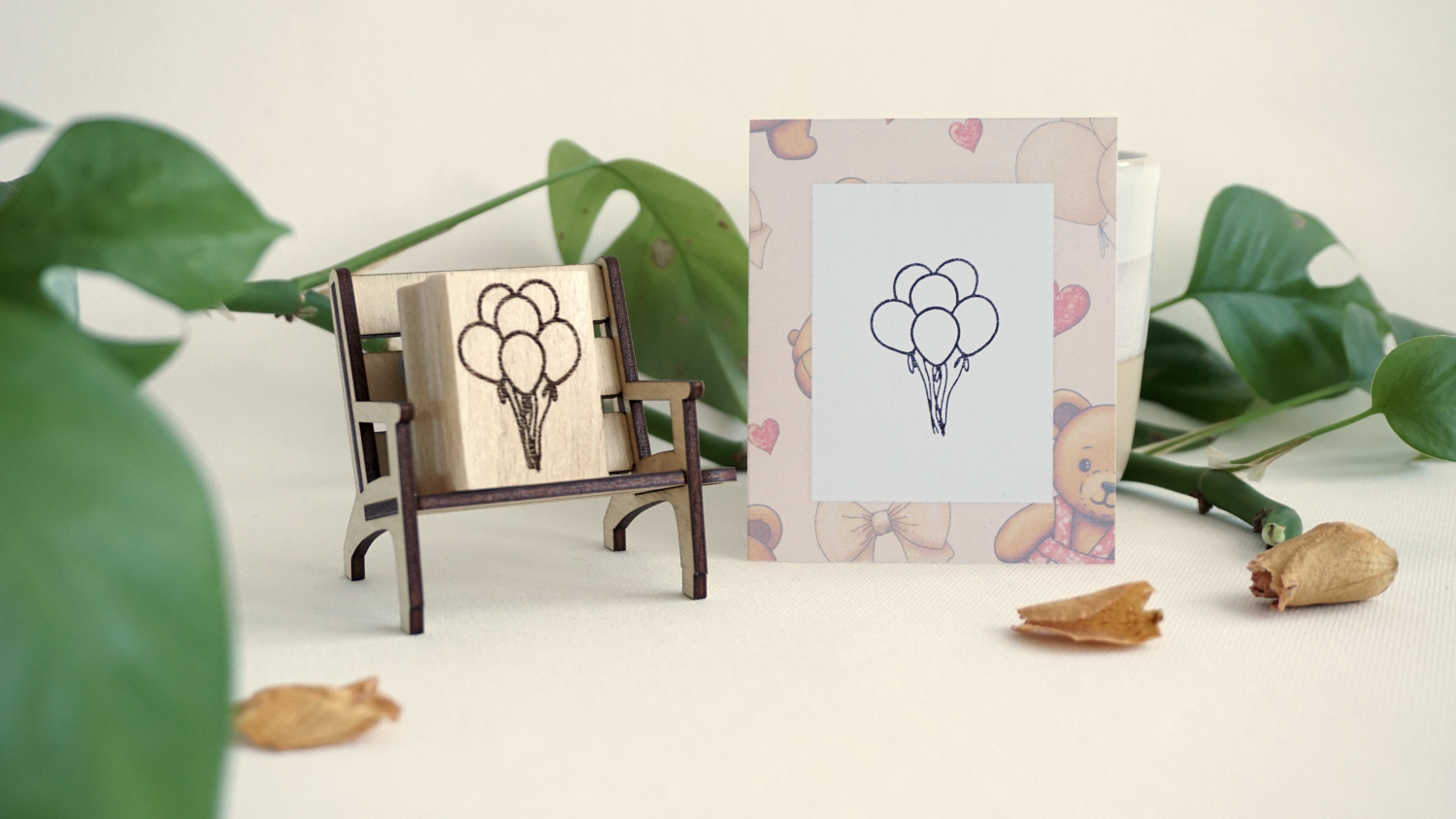 Holzstempel Luftballons – Bild 6