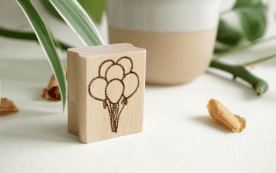 Holzstempel Luftballons