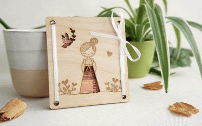 Geldgeschenk Mädchen mit Taube